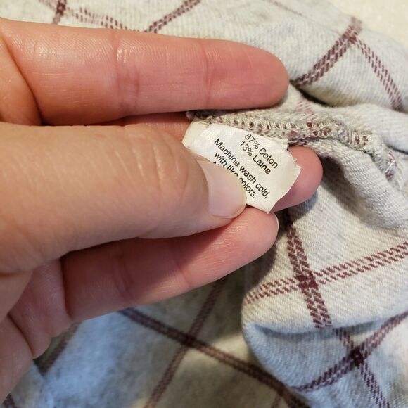 Madewell Size S Ex-Boyfriend Flannel Plaid Button Down Shirt Relaxed Fit - Picture 10 of 10